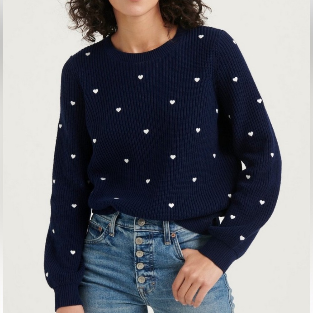 Embroidered Heart Sweater